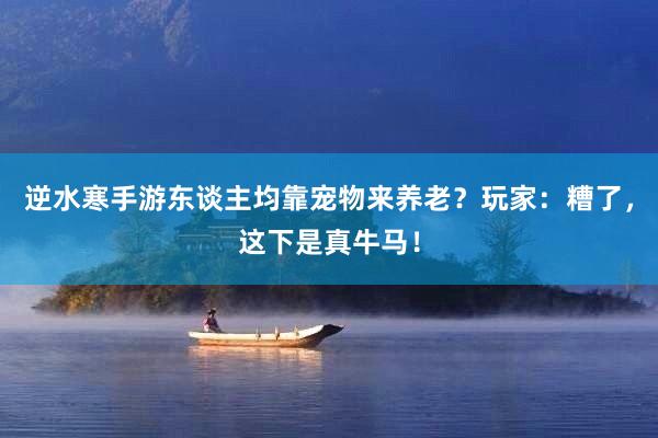 逆水寒手游东谈主均靠宠物来养老？玩家：糟了，这下是真牛马！